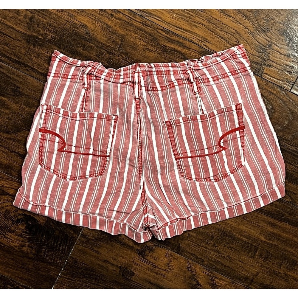 American Eagle Outfitters Striped Linen Shorts, 4th Of July,‎ Women's Size 6